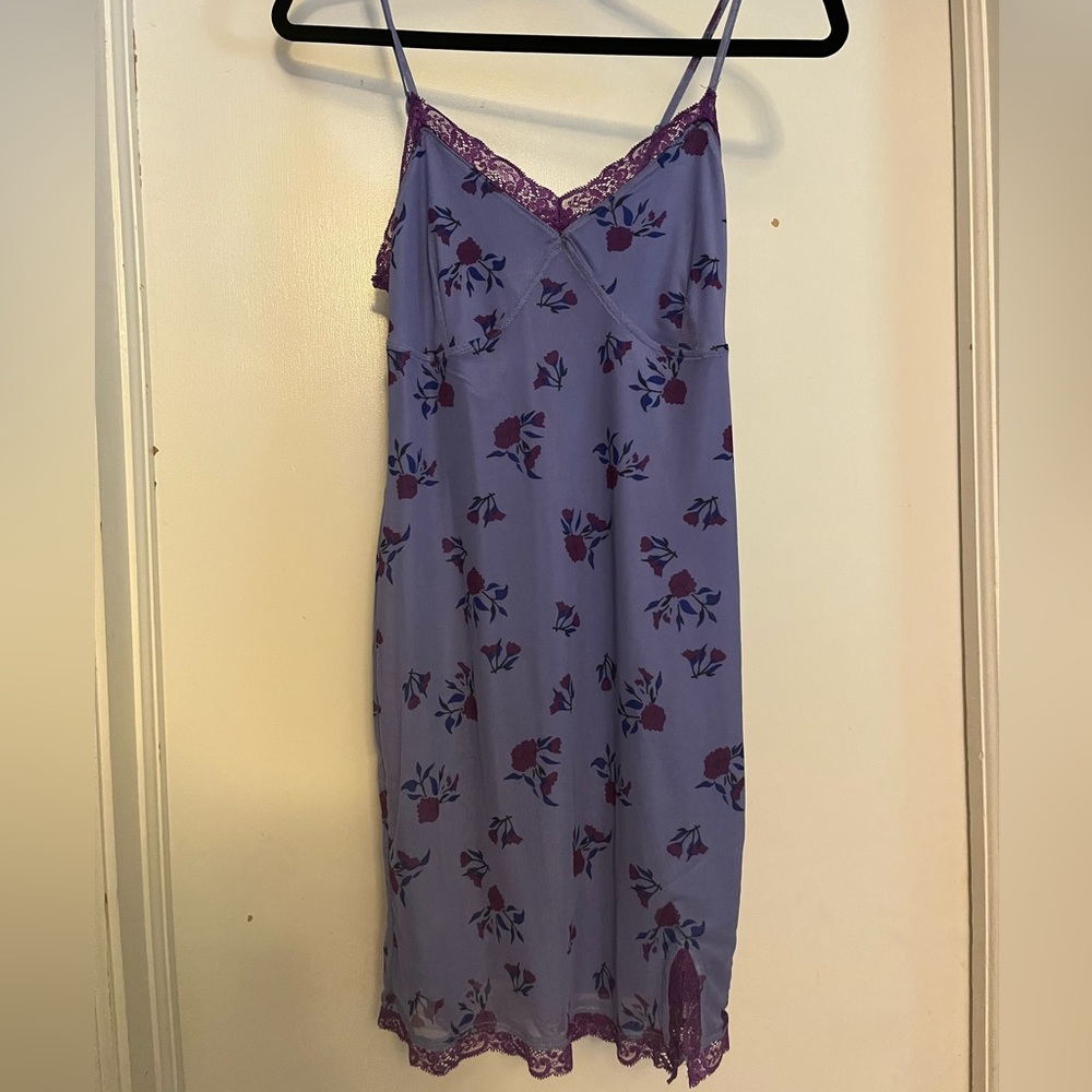 Wild Fable Periwinkle Blue Floral Dress